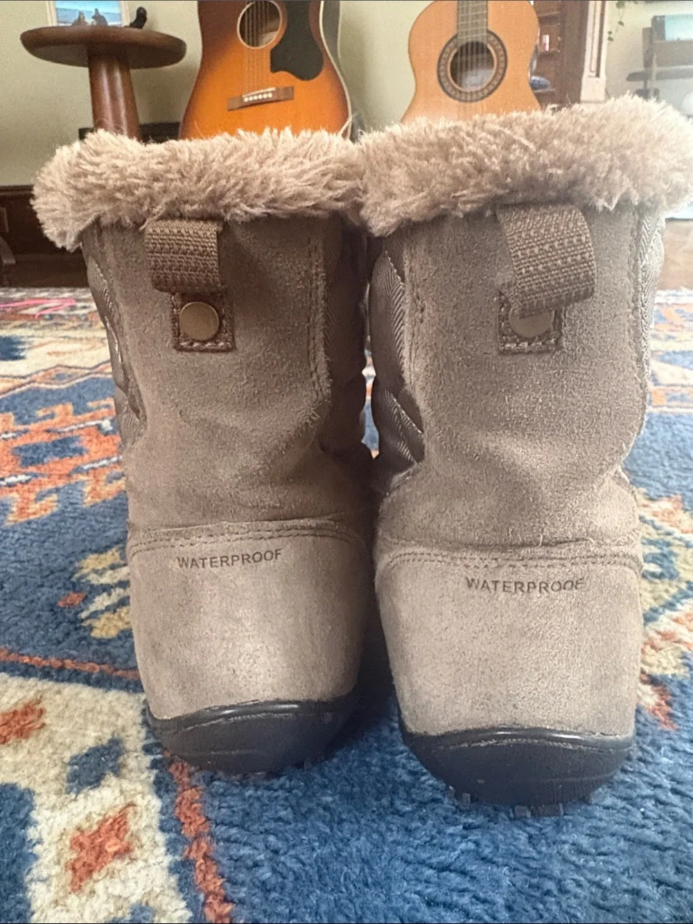 Columbia Brown Fur-Trim Winter Boots